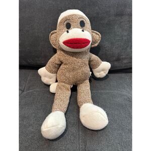 Sock Monkey Puppet Plush 12" 2010